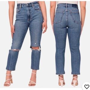 Abercrombie & Fitch Women's Ankle Straight Ultra High Rise Jeans